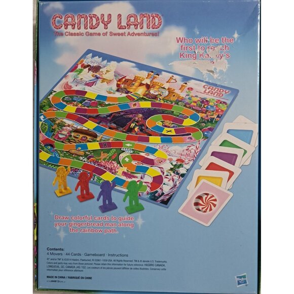 Hasbro 2014 Candy Land Game Classic Game of Sweet Adventure 2-4 Players Ages 3+ - Picture 10 of 10